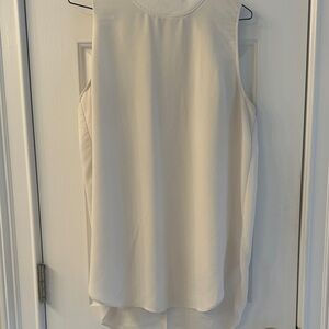LOFT Cream Sleeveless Tank Top
